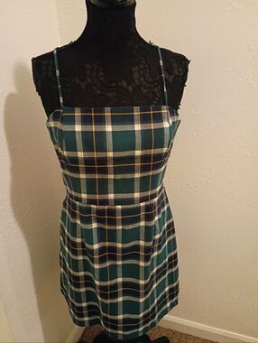 Aeropostale Green Plaid Dress